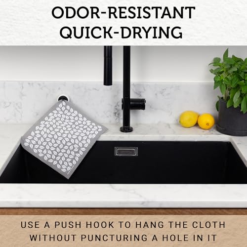 Nordhus Design Swedish Dishcloths,10 Grey Cloths, Made in Sweden - Reusable, Washable Cellulose Cotton Kitchen Cloths - Replace Paper Towels, Wipes, Sponges, Dish Rags - color: 3. Nordic Forest