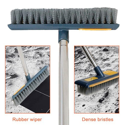 2 Pcs Grout Brush with Long Handle - Upgrade, 120°Rotation Tile Grout Cleaning Tool, V-Shape Shower Scrubber Cleaner Stiff Bristle for Cleaning Bathroom Wall, Baseboards, Tile Floors