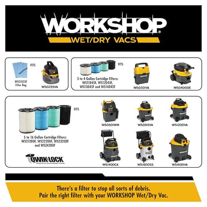 WORKSHOP Wet/Dry Vacs WS25002A 2-1/2-in. Crevice Tool Vacuum Attachment | Reaches into Tight Spaces and Crevices, For WORKSHOP Shop Vacuum Cleaners, Fits 2-1/2-inch Extension Wands and Hoses - size: 2-1/2"