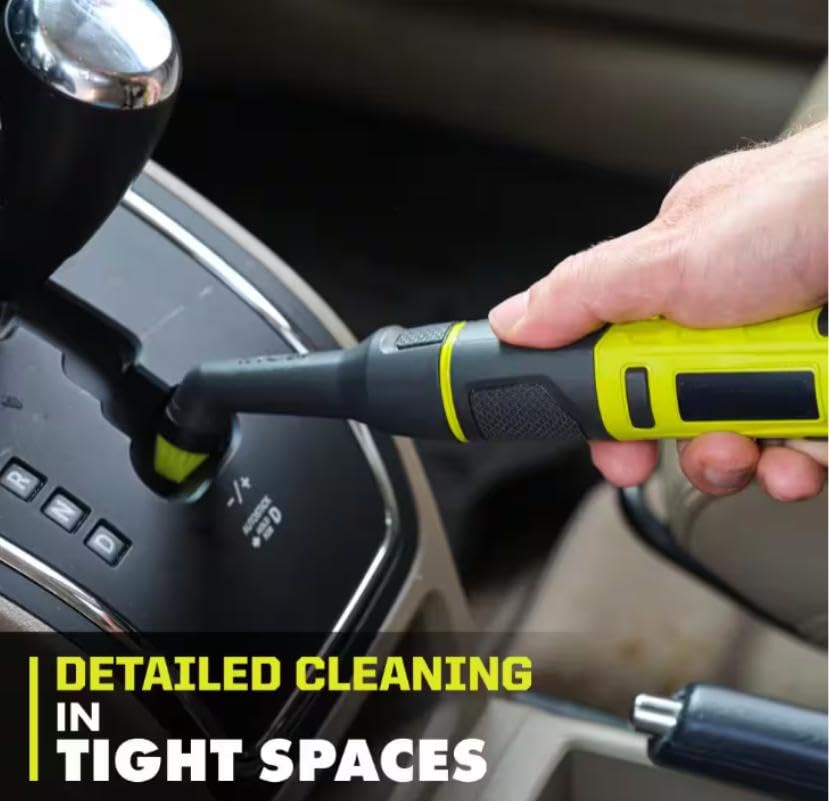 FVG52K-A95SB02 Fits For RYOBI USB Lithium Cordless Compact Detail Scrubber Kit w/ 2Ah Battery, Charging Cable, & Soft Bristle Accessory Kit (2-Piece)