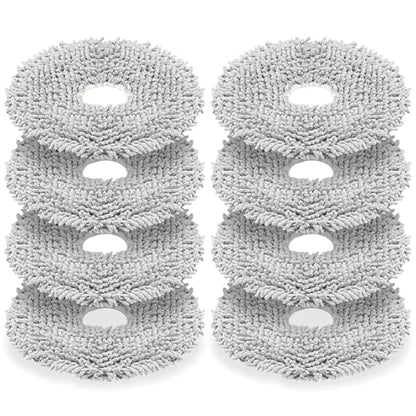 8 Pack Replacement Mop Pads Compatible with iRobot Roomba 505X Combo/415X Combo, Plus 405 Combo/505 Combo/507 Combo/4020 Combo Robot Vacuum Cleaners, Reusable & Washable Microfiber Mop Cloth Refill - size: 405 Combo Mop Pad