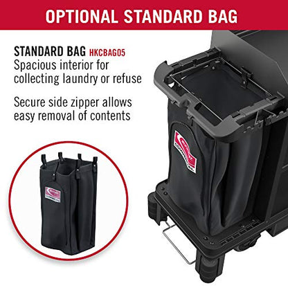 Suncast Commercial Standard Towel Bag with Durable Polyester Construction and Easy Access Zipper for HKC1000 and HKC2000 Housekeeping Carts, Made in the USA - style: Standard Towel Bag