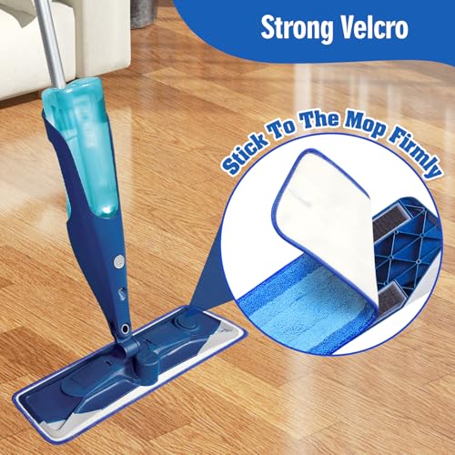 12 Pack Microfiber Cleaning Pads Compatible with Bona Mops, Safe for Hardwood and Hard-Surface Floors, Washable, Reusable - size: 12 PACK