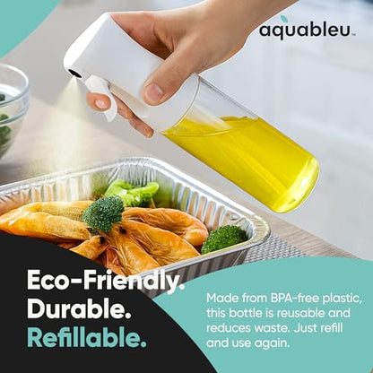 Aquableu Spray Bottle for Hair – Continuous Mist Spray Bottle for Hair Care, Styling, Cleaning, Plants, Pets & Essential Oils (Clear, 6.76oz/200ml) - color: Clear