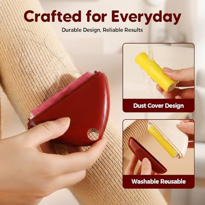 Portable Sticky Lint Roller, Reusable Washable Lints Rollers for Pet Hair Extra Sticky, Lints Remover for Clothes, Travel, Fur, Hair, Dust, Thread & Pet Hair (6 PCS) - color: 6 Pcs