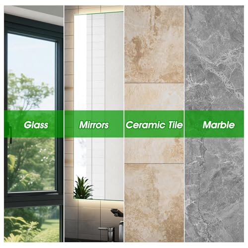 Cordless Electric Window Vacuum Squeegee, 2000Pa Powerful Suction with Water Collection Tank, Rechargeable Window Cleaner Tool for Glass, Shower Doors, Mirrors & Car, 2000mAh