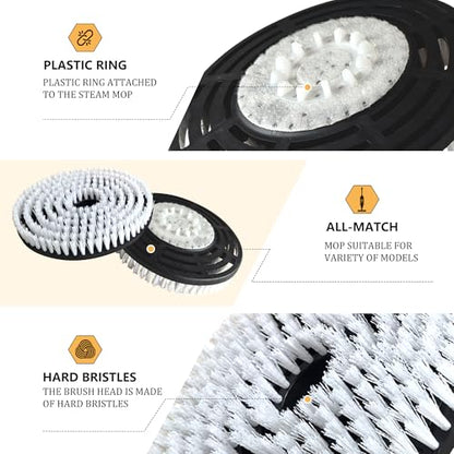 Steam Mop Replacement Brush Pads for Shark Steam and Scrub Mop S8201 S8001 S7201 S7000 Series 2 Brush Heads +2 Microfiber Absorbent Pads - color: 2white 2green
