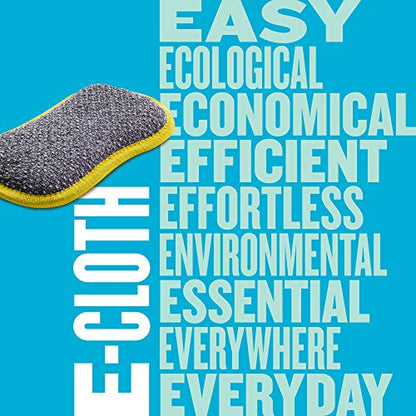 E-Cloth Washing Up Pad, Premium Microfiber Non-Scratch Kitchen Dish Scrubber Sponge, Ideal for Dish, Sink and Countertop Cleaning, 100 Wash Guarantee, Yellow, 1 Pack - color: Yellow, size: 1 Pack