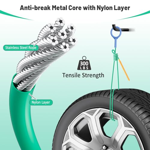 Drain Snake Hair Drain Clog Remover (5 Pack), 2026 Upgraded 30-Inch Reusable Sink Snake – Anti-Break Metal Core & Nylon Layer, Flexible Drain Cleaner Tool for Bathroom Sink, Tub, Shower Pipe Clogs