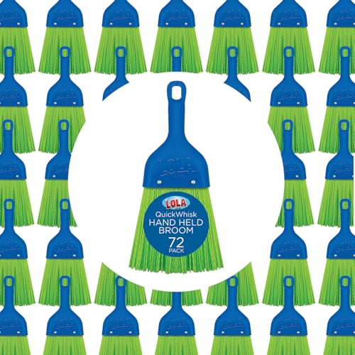 LOLA Whisk Broom, Hand Brush, 72 Pack Durable Bristles, Whisks Away Dirt & Debris, Compact, Hang Hole for Easy Storage, Indoor/Outdoor - size: 72 Pack, style: 2026 Model