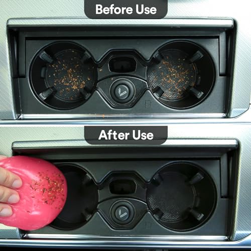 PULIDIKI Car Cleaning Gel Car Cleaning Putty Car Putty Auto Detailing Tools Car Slime Cleaner Dust Cleaning Gel for Car Interior Cleaner Car Cleaning Supplies Car Accessories Pink (2Pack) - color: Pink(2Pack)
