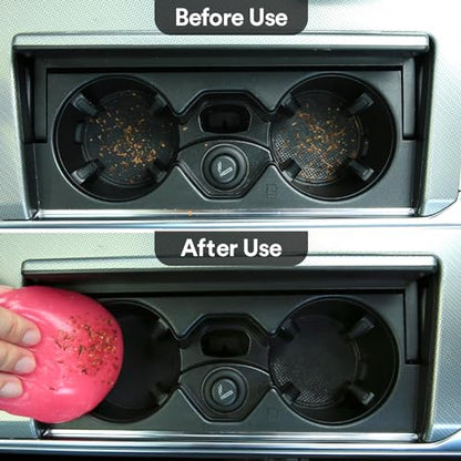 PULIDIKI Car Cleaning Gel Car Cleaning Putty Car Putty Auto Detailing Tools Car Slime Cleaner Dust Cleaning Gel for Car Interior Cleaner Car Cleaning Supplies Car Accessories Pink (2Pack) - color: Pink(2Pack)