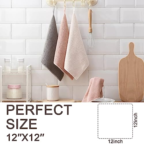 K&janet6am Dish Cloths for Washing Dishes, 12 Pack Kitchen Dish Cloths, Super Absorbent Microfiber Cleaning Cloth, Premium Waffle Dish Towels for Kitchen, 12x12 Inches - color: 12pack
