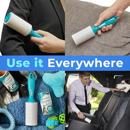 PetLovers Extra Sticky Lint Roller Ultimate Value Set 800 Sheets for Pet Hair Removal, Dog and Cat Lint Remover 8 Pack Green - size: 8 Pack Green