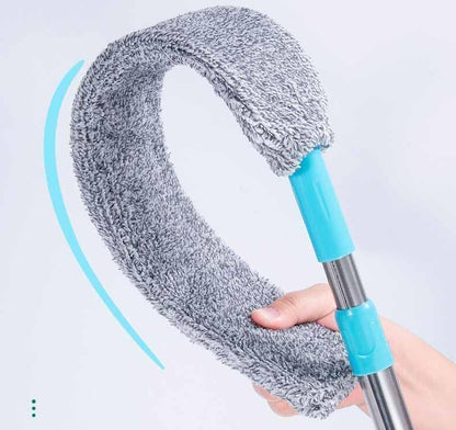 Retractable Gap Dust Cleaning Artifact, Flat Duster, Retractable Microfiber Dust Brush Gap Mop for Cleaning (3mop + 6cloth) - color: 3mop + 6cloth