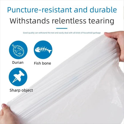 Large Drawstring Trash Bags for Home Kitchen Bathroom 17.7x19.7in 1 Rolls 30pcs Each Milky White - color: Gray