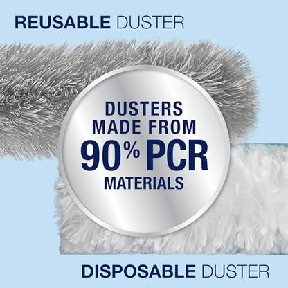 Bona High Performance Dusting System - 1 Extendable Handle, 3 Disposable Dusters, 1 Reusable Duster, & 1 Storage Bag - Extendable Dusting Kit - style: 6' Extendable Dusting Kit