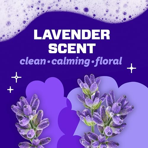 Mr. Clean Magic Eraser Sponge, Bathroom, Shower, Tub Cleaner, Soap Scum Remover, Bathroom Cleaning Supplies, Dawn Cleaning Power with Lavender Scent, Shower & Tub, 6ct - size: 1 Count (Pack of 6), style: Upgraded Version