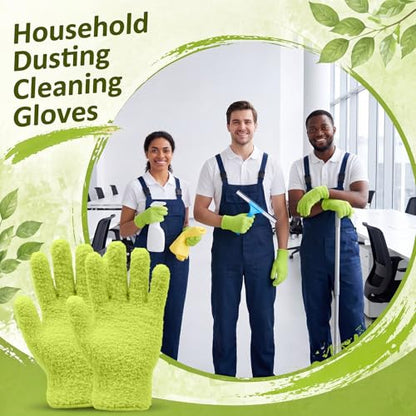 Shyyween 30 Pairs Microfiber Plants Dusting Gloves Indoor Gentle Leaf Cleaning Mitts Reusable Tight Space Dusting Glove Washable Dust Attracting Gloves for House, Car, Blinds, Furniture