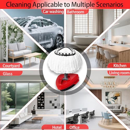 7-Pack Mop Heads Replacements for Ocedar EasyWring 1 Tank,Microfiber Spin Mop Refills, Deep Cleaning, Easy to Replace, Machine Washable