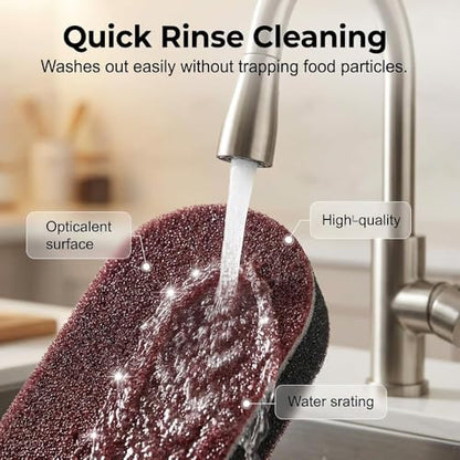 Magic Cleaning Sponges Eraser, 2026 New Non-Scratch Dual-Sided Sponges, Multi-Functional Non Scratch Scrub Sponge for Kitchen Bathroom Wall Floor Sink Tub Stain Removal (15pcs) - color: 15pcs
