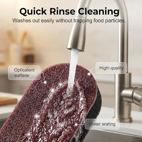 Magic Cleaning Sponges Eraser, 2026 New Non-Scratch Dual-Sided Sponges, Multi-Functional Non Scratch Scrub Sponge for Kitchen Bathroom Wall Floor Sink Tub Stain Removal (10pcs) - color: 10pcs