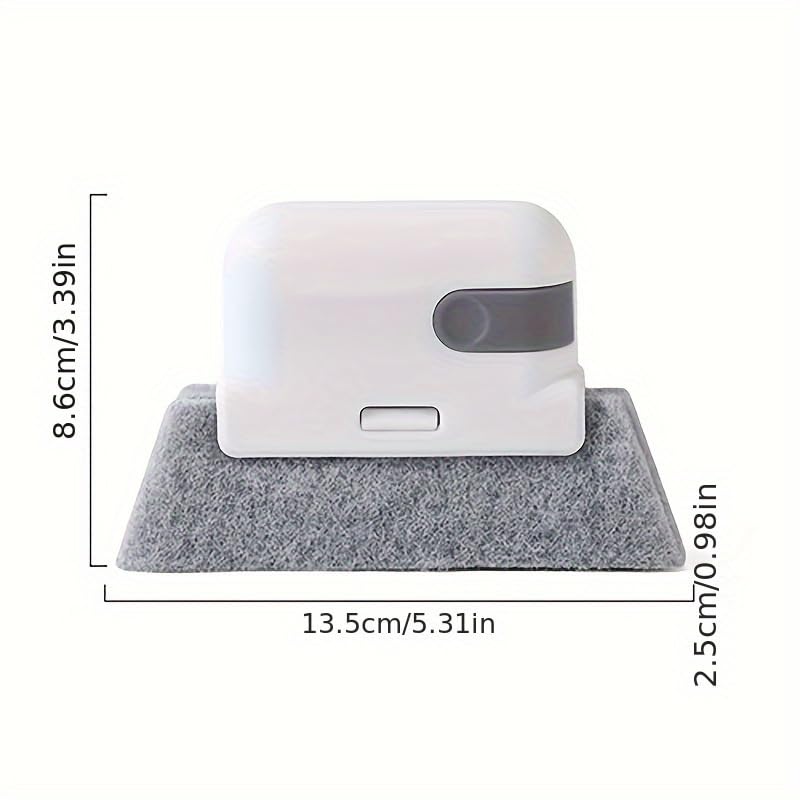 2-in-1 Groove Cleaning Brush Handheld Window Sill Sliding Door Track Gap Cleaning Brush Home Cleaning Tool