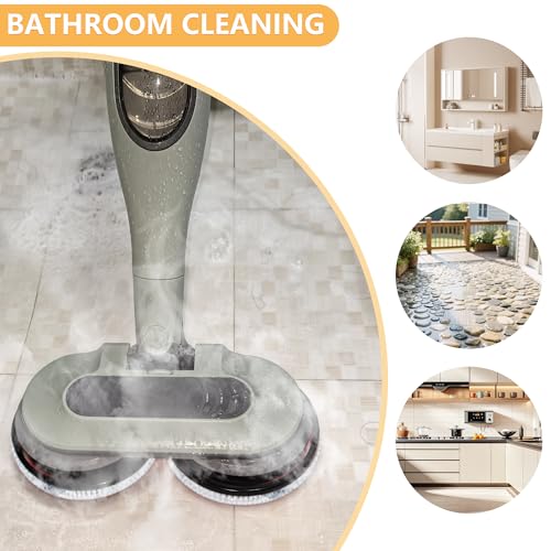 Steam Mop Replacement Brush Pads for Shark Steam and Scrub Mop S8201 S8001 S7201 S7000 Series 2 Brush Heads +2 Microfiber Absorbent Pads - color: 2white 2green