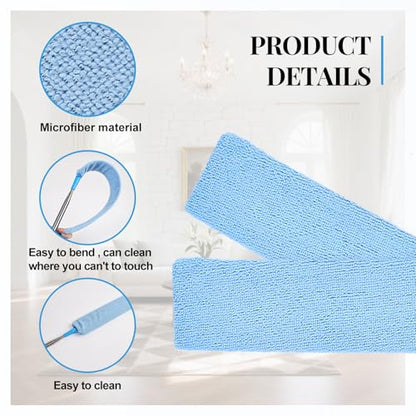 Retractable Gap Duster Cleaner Cleaning Tools with 2 Microfiber Dusting Cloths Washable Duster for Cleaning Under Appliances Furniture Couch Fridge - size: 30-100inch