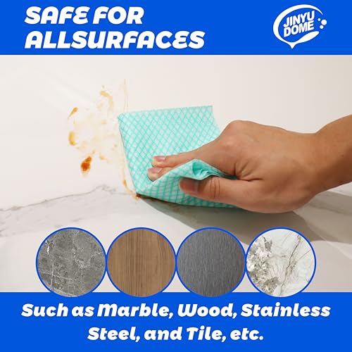 Reusable Kitchen Cleaning Cloths Dish Towels Dish Cloth Handi Wipe Reusable Cloths for Kitchen, Bathroom, Household Cleaning 100Pack Blue (Green 100 Pack) - color: Green 100 Pack