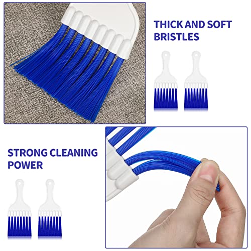 4 Packs Air Conditioner Condenser Cleaning Brush Refrigerator Coil Brush HVAC Coil Cleaner Brush Small Plastic Whisk Brush (Blue) - color: Blue