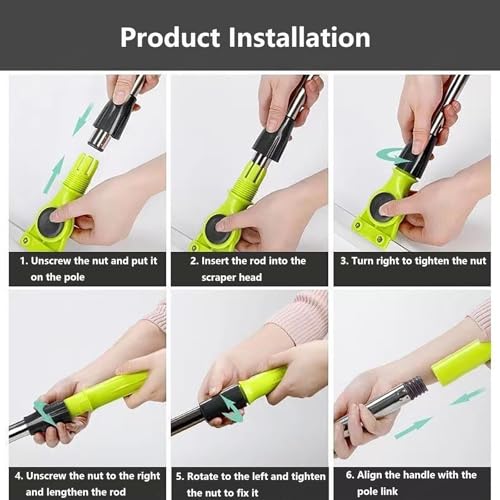 Rubber Broom for Pet Hair Hardwood Floor, with 51 Long Handle Silicon Broom, Squeegee Mop for Floor Cleans Glass,Fine Dust,Hair,Liquids,Large:50×130cm - size: Large:50×130cm