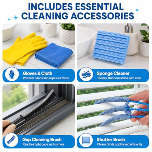 Ceiling Fan Cleaner Duster Kit 72 Inch Ceiling Fan Duster Extension Pole 8-in-1 Microfiber Duster Set for High Ceilings, Fan Blades, and Lights Reusable Cleaning Tools with Storage Bag