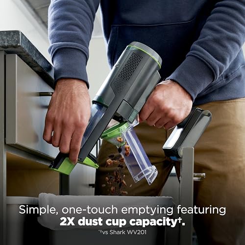 Shark PowerBoost Cordless 2-in-1 Car/Home Handheld PowerVac, Powerful Suction, 40 Minute Runtime, Portable, 3 Cleaning Modes, LED Screen, Furfins Tool, Duster Crevice Tool, Charcoal, BH102 - style: PowerBoost