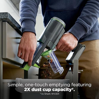 Shark PowerBoost Cordless 2-in-1 Car/Home Handheld PowerVac, Powerful Suction, 40 Minute Runtime, Portable, 3 Cleaning Modes, LED Screen, Furfins Tool, Duster Crevice Tool, Charcoal, BH102 - style: PowerBoost