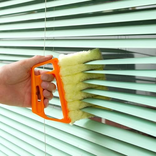 Window Venetian Blind Cleaner Duster Tool Removable Washable 7 Fingers Dusting Cleaner and Air Vent Cleaner for Cleaning Blinds Air Conditioner