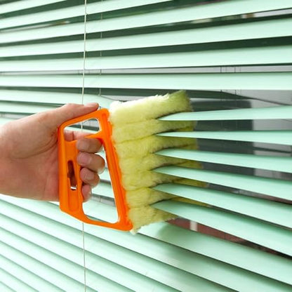 Window Venetian Blind Cleaner Duster Tool Removable Washable 7 Fingers Dusting Cleaner and Air Vent Cleaner for Cleaning Blinds Air Conditioner