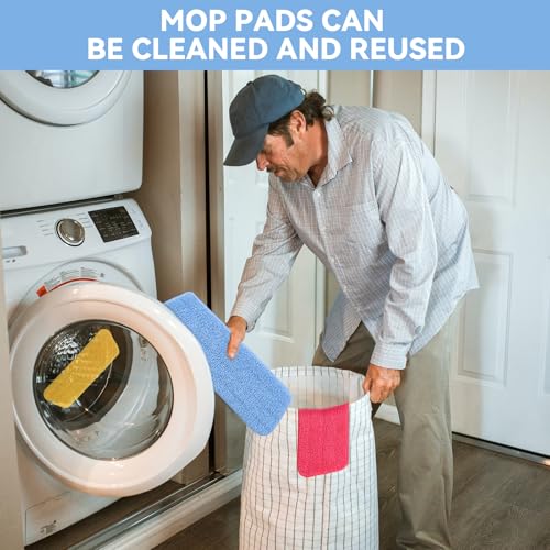 Spray Mop Refills for Libman Freedom Spray Mop, 16in Reusable & Washable Microfiber Floor Cleaning Pads - color: 4 Pack