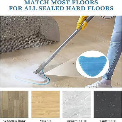 3 Pack Reusable Replacement Refills Steam Mop Pads Compatible with Hoover WH01100 WH20200, Microfiber Washable Cleaning Pads Fits for Vax S2 S2C S3 S3S, 12.6×8.7Inch