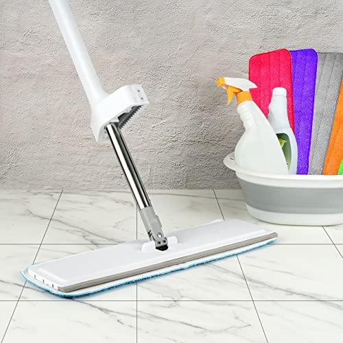 12Pack Microfiber Mop Pads, 18.5 x 6.3 Inch Reusable and Washable Spray Mop Pads, Wet and Dry Household Mop Pad Replacement, Set of 12(Colorful) - color: Colorful