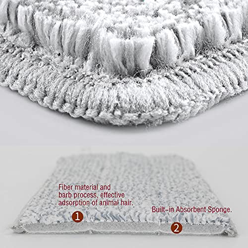 18 inch mop Pads Replacement 6 Pack mop Head Replacement Washable Microfiber Pads - size: 18 IN PADS