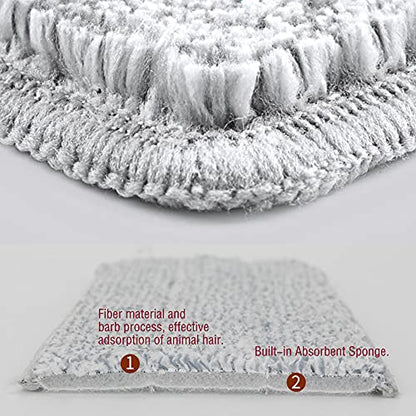 18 inch mop Pads Replacement 6 Pack mop Head Replacement Washable Microfiber Pads - size: 18 IN PADS