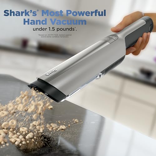 Shark WANDVAC Power PET Cordless Hand Vac, Ultra-Lightweight & Portable with Powerful Suction & Boost Mode, NEW FurFins Tool & Duster Crevice Tool, Designed for Car & Pet Homes, White, WV410WH - style: Wandvac - White