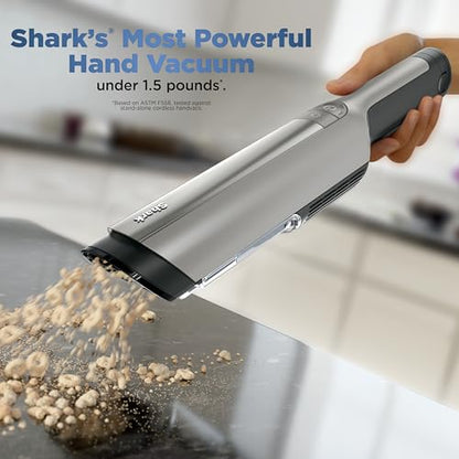 Shark WANDVAC Power PET Cordless Hand Vac, Ultra-Lightweight & Portable with Powerful Suction & Boost Mode, NEW FurFins Tool & Duster Crevice Tool, Designed for Car & Pet Homes, White, WV410WH - style: Wandvac - White