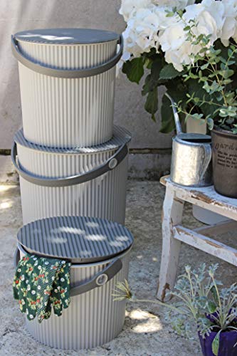 Hachimankasei 239734 Sceltevie Omnioutil Basket, Luxe Gray, Mini, 1.5 gal (4 L), Natural Luxe - color: Luxe Grey, style: Mini Size: 1.2 gal (4