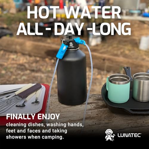 Lunatec® Mist, Shower & Hydration Spray Lid. 3-in-1 Cooling, Cleaning & Hyydration. Fits Hydro Flask®, Thermoflask®, Nalgene® & Takeya®. - style: Fits Hydroflask Thermoflask