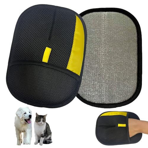 Pet Hair Removal Glove for Cat Dog, Cloth Fur Remover Brush, 1pcs | Magic Electrostatic, Reusable, Washable, Effortless Mitt Tool, Furniture, Clothes, Carpet, Couch, Classic Black - color: 1pcs-Black