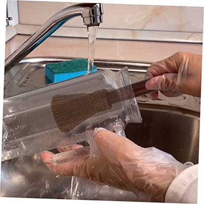 PartyKindom Palm Scrub Brush for Dishes Pots Pans Durable Cleaning Tool with Sturdy Bristles for Kitchen Sink Home Use Light Space-Saving Practical