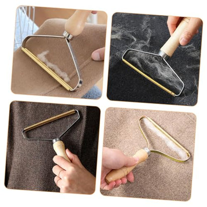 BESPORTBLE Portable Pilling Remover Handle Reusable Lint Shaver for Clothes Sweaters Carpets and Furniture Efficient Pet Hair Scraper for Tidy Home