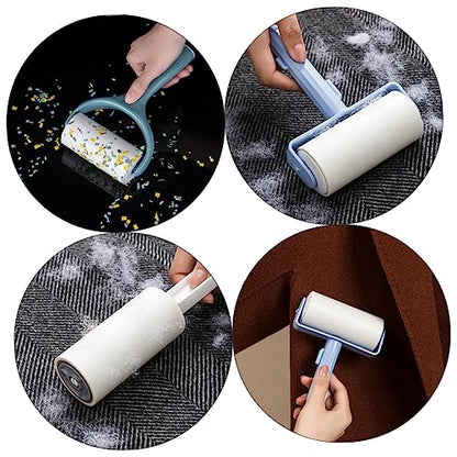 DOITOOL Roller Cloth 8pcs Hair Removal Roll Couch Lint Roller Pet Roller Lint Rollers Clothes Hair Epilator Clean